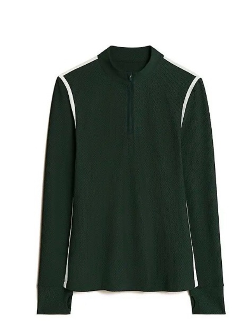 Tory Burch Sport Performance Reflective-Stripe Quarter-Zip Pullover XL $198 - Picture 2 of 15